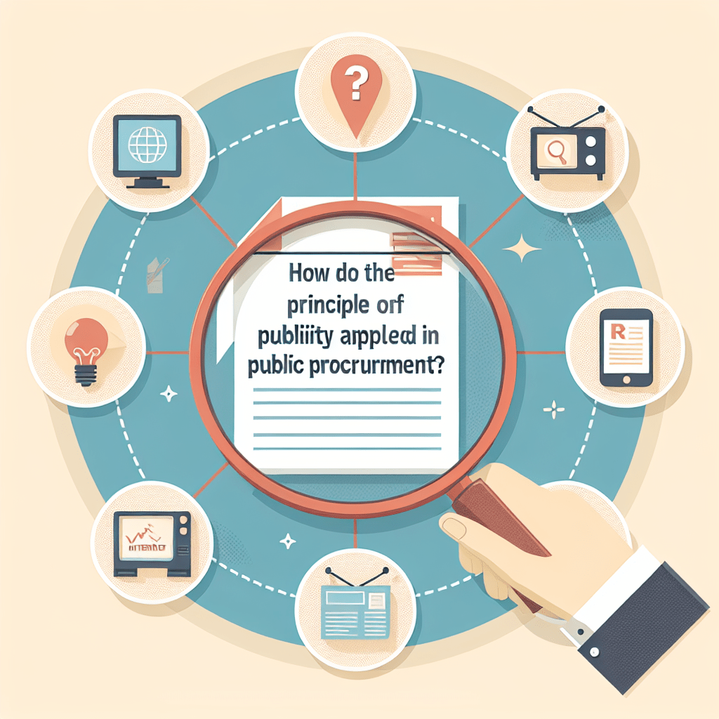 ¿Cómo se aplica el principio de publicidad en la Contratación Pública?