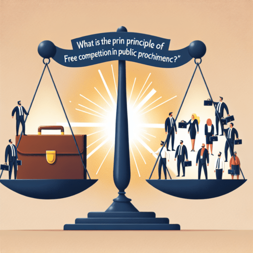 ¿Qué es el principio de libre concurrencia en la Contratación Pública?